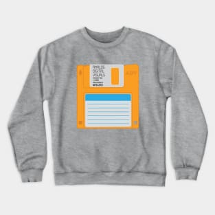 Floppy Disk ( Marigold Orange Colorway) Analog / Computer Crewneck Sweatshirt